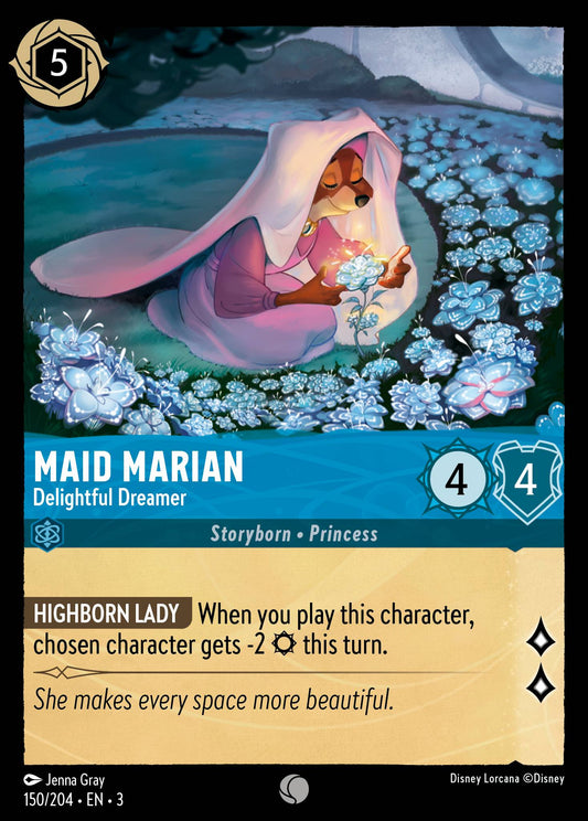 Maid Marian - Delightful Dreamer - Common Normal Disney Lorcana card from Into the Inklands
