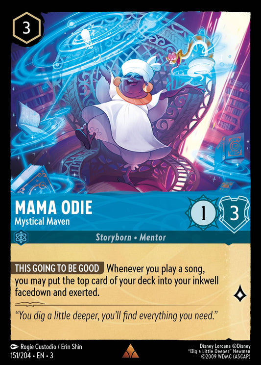 Mama Odie - Mystical Maven - Rare Normal Disney Lorcana card from Into the Inklands