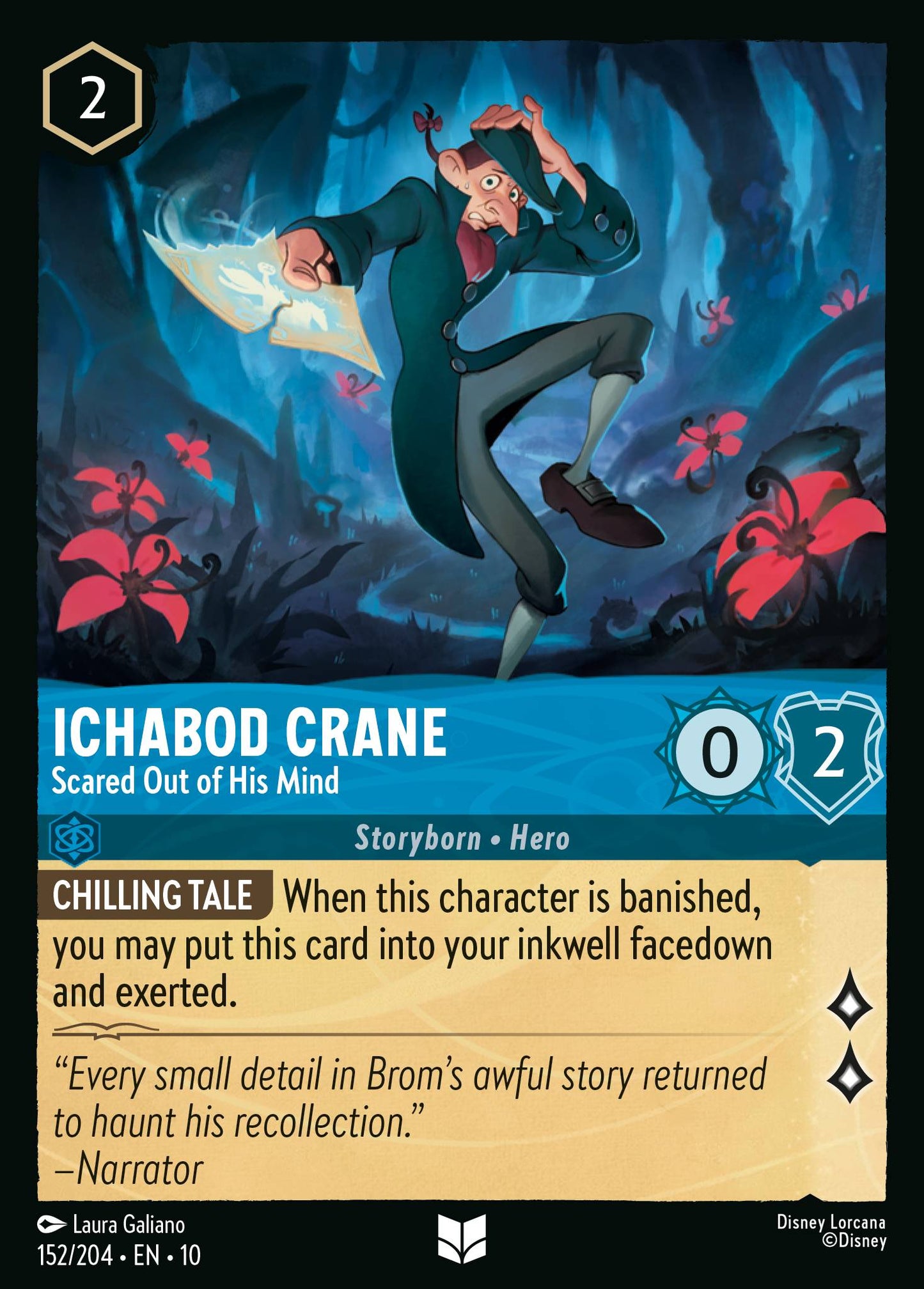 Ichabod Crane - Scared Out of His Mind - Normal