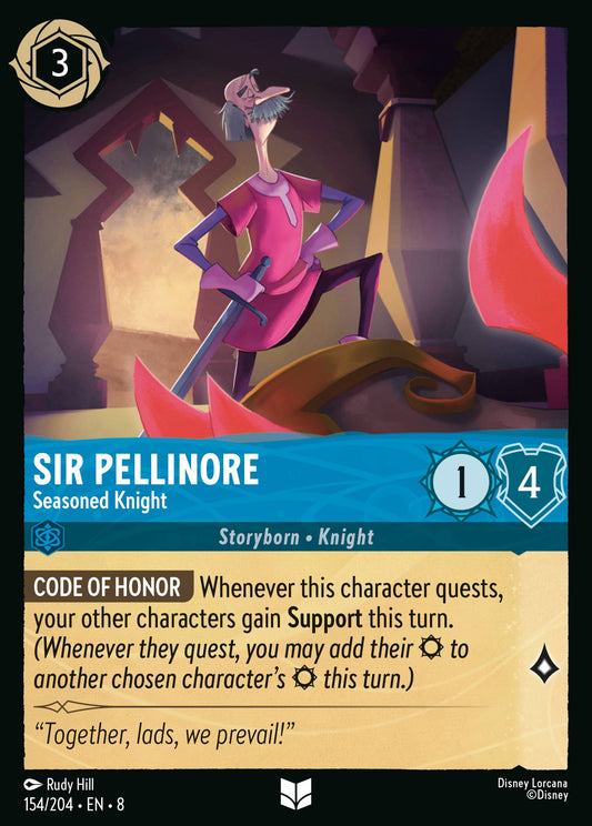 Sir Pellinore - Seasoned Knight - Uncommon Normal Disney Lorcana card from The Reign of Jafar