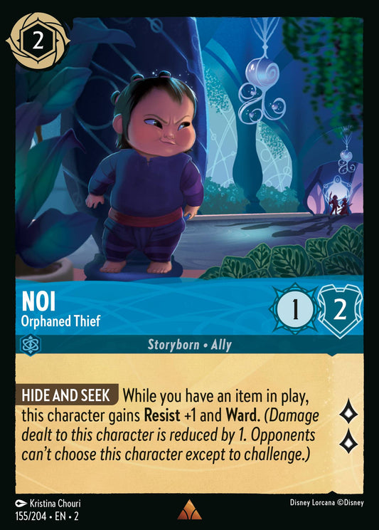 Noi - Orphaned Thief - Rare Normal Disney Lorcana card from Rise of the Floodborn