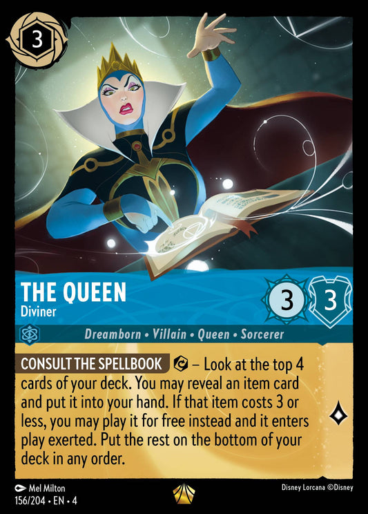 The Queen - Diviner - Legendary Normal Disney Lorcana card from Ursula's Return