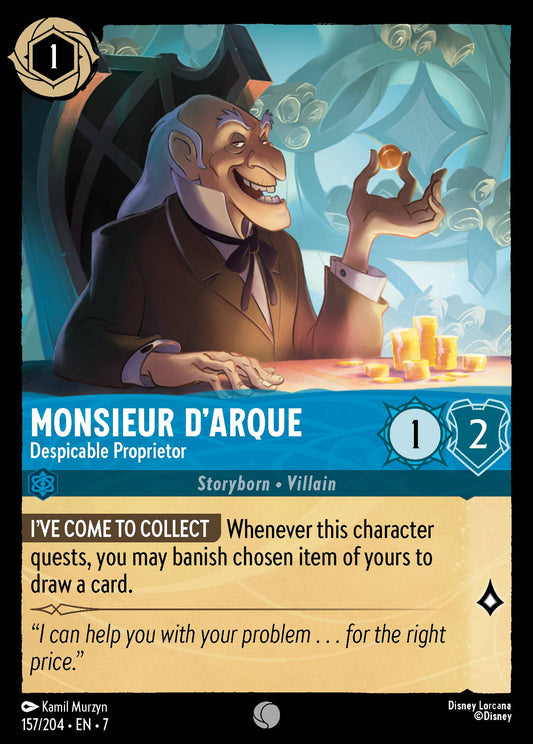 Monsieur D'Arque - Despicable Proprietor