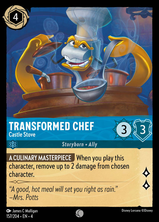 Transformed Chef - Castle Stove - Common Normal Disney Lorcana card from Ursula's Return
