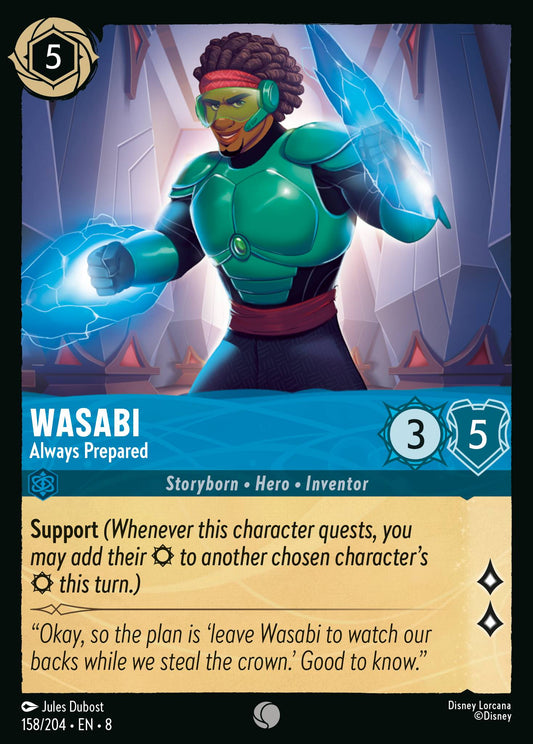 Wasabi - Always Prepared - Common Normal Disney Lorcana card from The Reign of Jafar