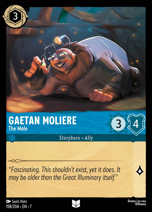 Gaetan Moliere - The Mole - Uncommon Normal Disney Lorcana card from Archazia's Island