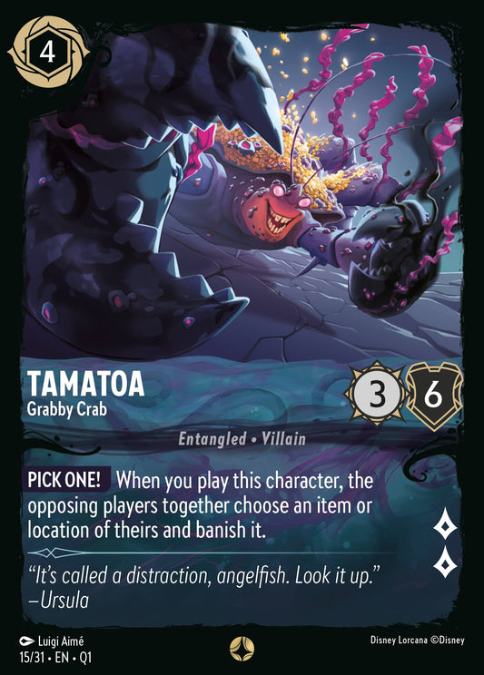 Tamatoa - Grabby Crab - Special Normal Disney Lorcana card from Unknown Set