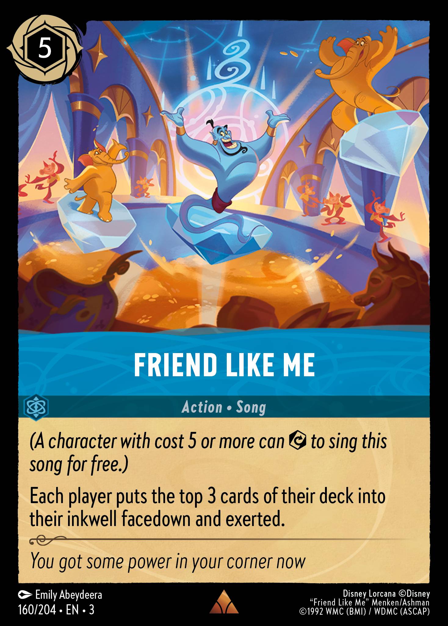 Friend Like Me - Rare Normal Disney Lorcana card from Into the Inklands