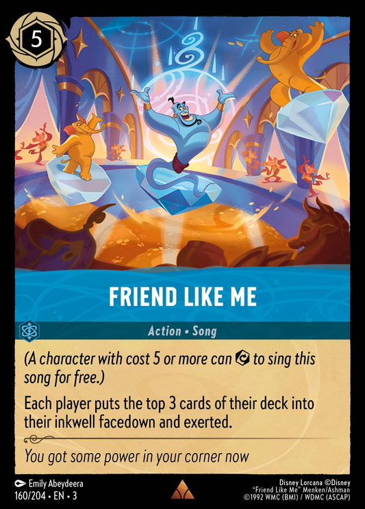 Friend Like Me - Rare Normal Disney Lorcana card from Into the Inklands