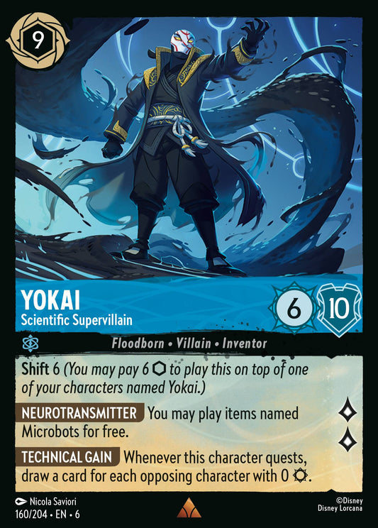 Yokai - Scientific Supervillain - Rare Normal Disney Lorcana card from Azurite Sea