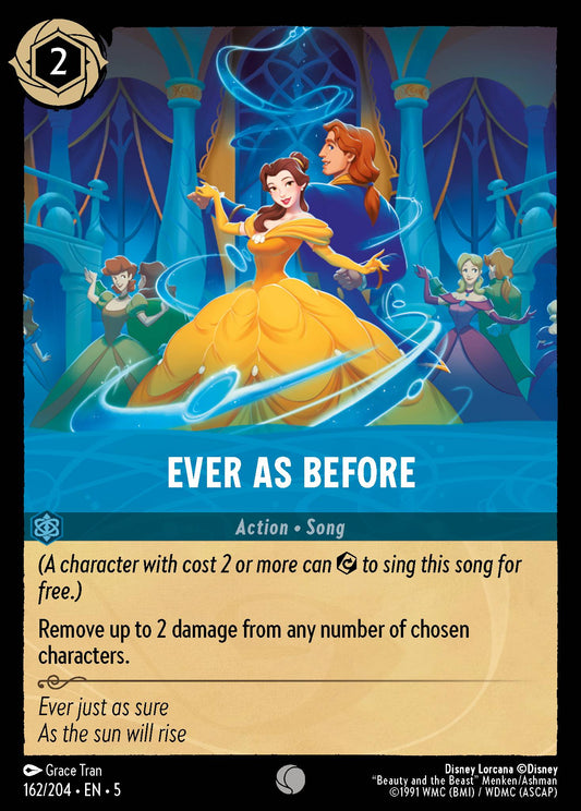 Ever as Before - Common Normal Disney Lorcana card from Shimmering Skies