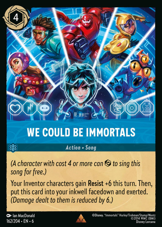 We Could Be Immortals - Rare Normal Disney Lorcana card from Azurite Sea