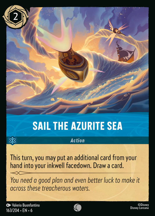 Sail the Azurite Sea - Common Normal Disney Lorcana card from Azurite Sea