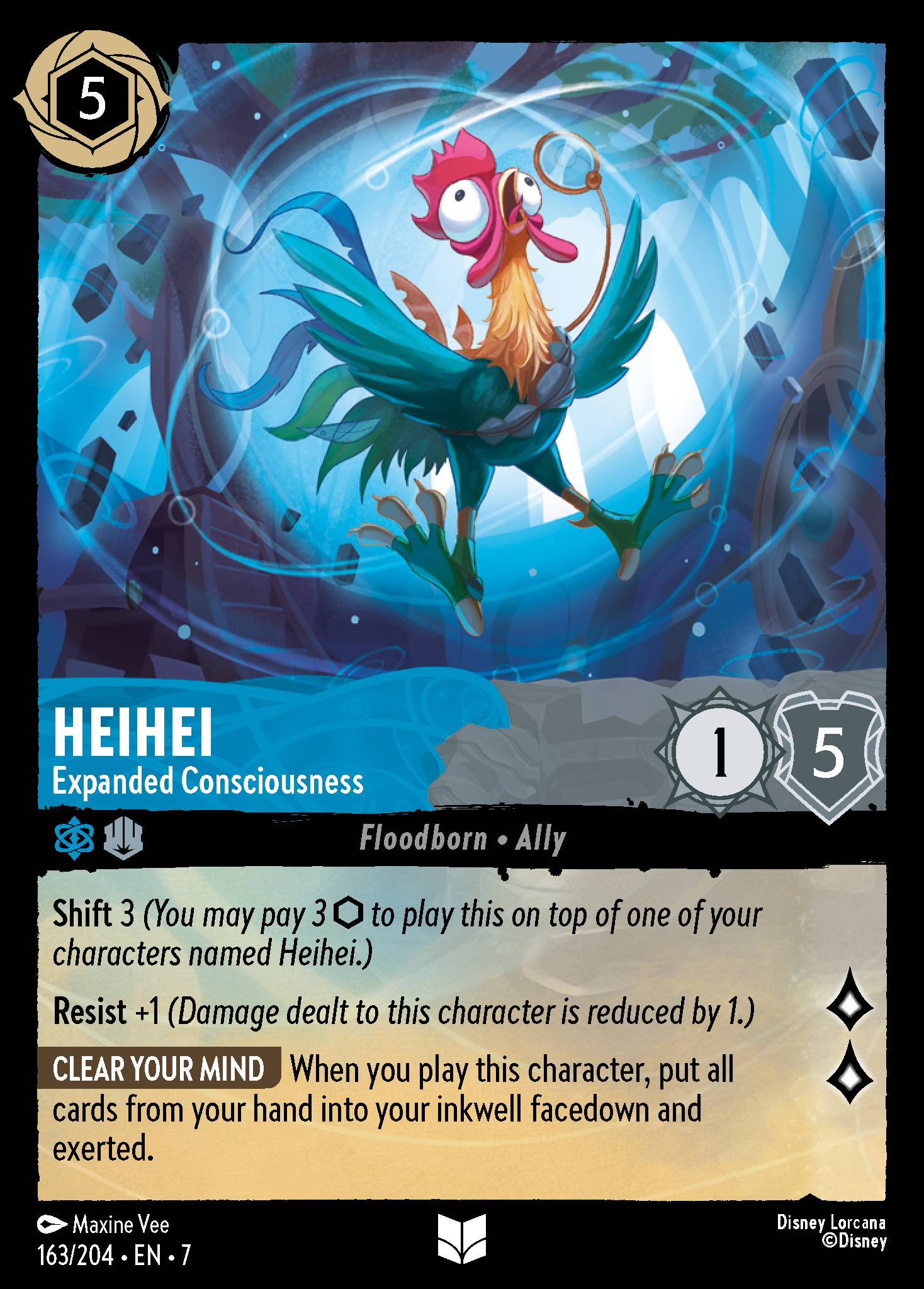 Heihei - Expanded Consciousness - Uncommon Normal Disney Lorcana card from Archazia's Island