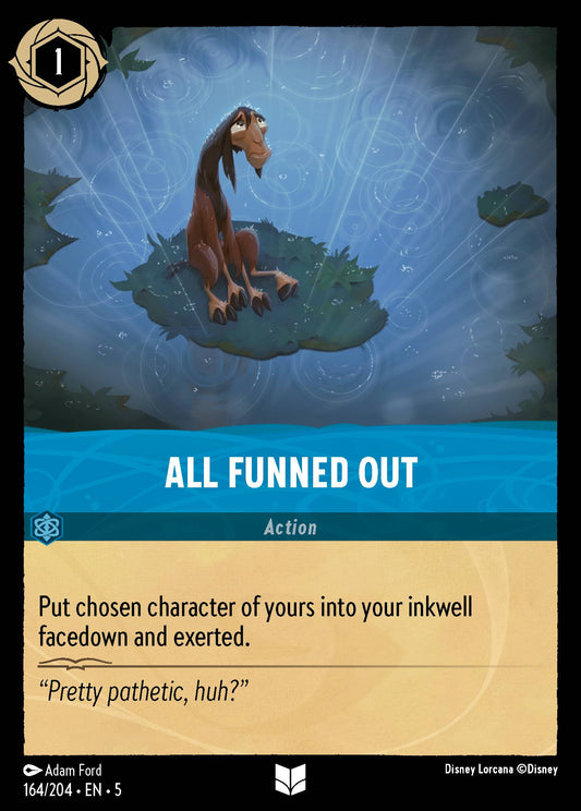 All Funned Out - Uncommon Normal Disney Lorcana card from Shimmering Skies