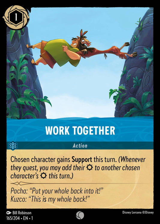 Work Together - Common Normal Disney Lorcana card from The First Chapter