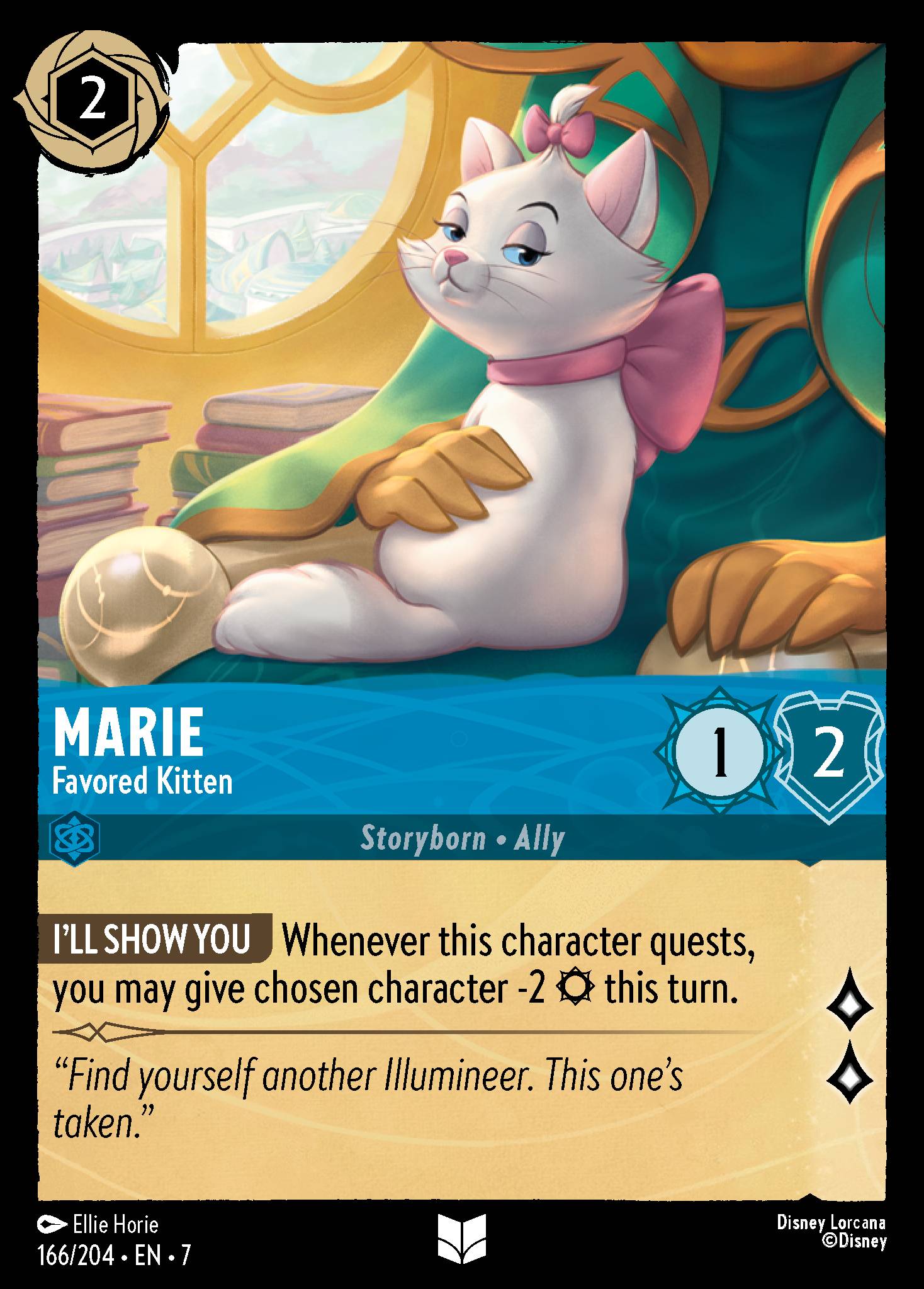 Marie - Favored Kitten - Uncommon Normal Disney Lorcana card from Archazia's Island