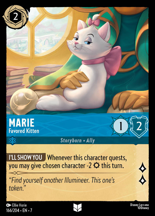 Marie - Favored Kitten - Uncommon Normal Disney Lorcana card from Archazia's Island