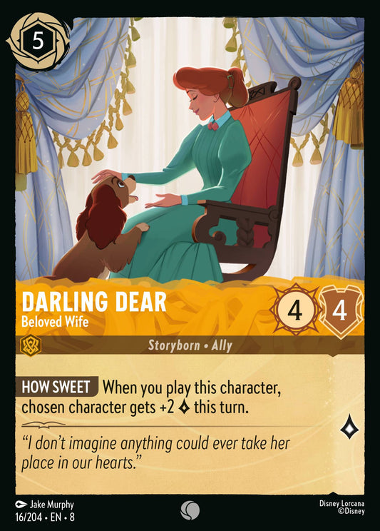 Darling Dear - Beloved Wife - Common Normal Disney Lorcana card from The Reign of Jafar