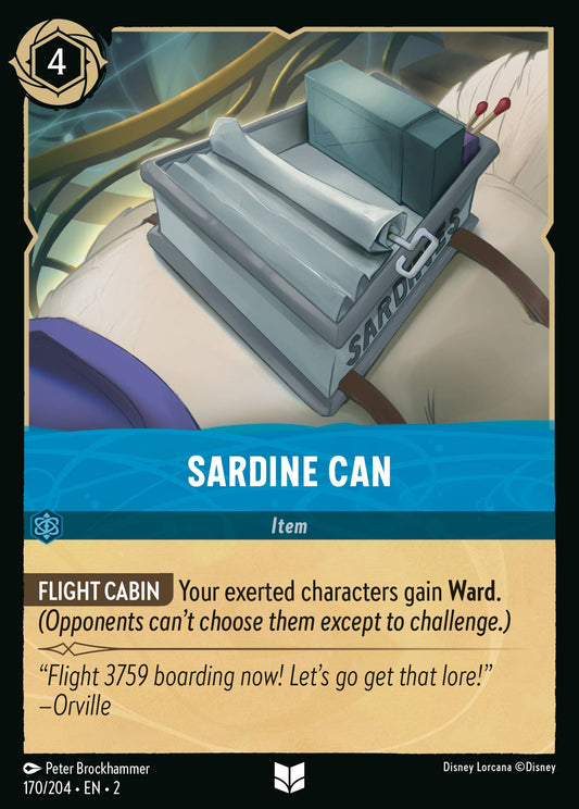 Sardine Can - Uncommon Normal Disney Lorcana card from Rise of the Floodborn