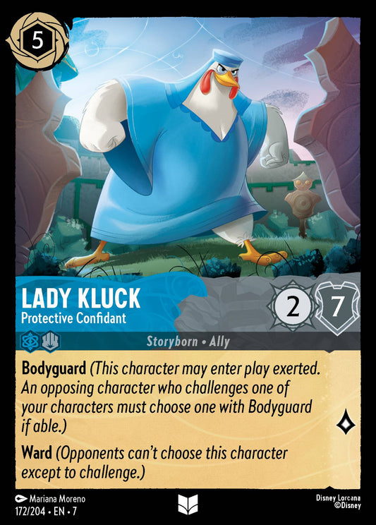 Lady Kluck - Protective Confidant - Uncommon Normal Disney Lorcana card from Archazia's Island