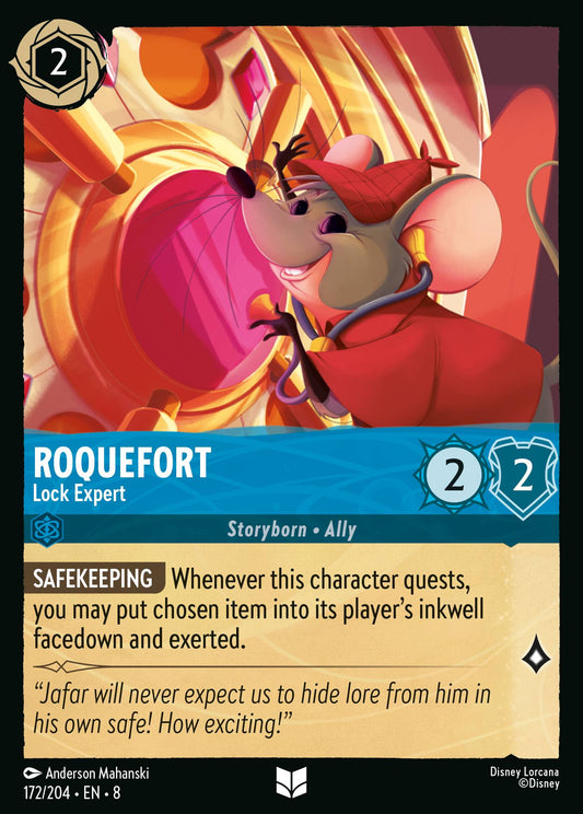 Roquefort - Lock Expert - Uncommon Normal Disney Lorcana card from The Reign of Jafar