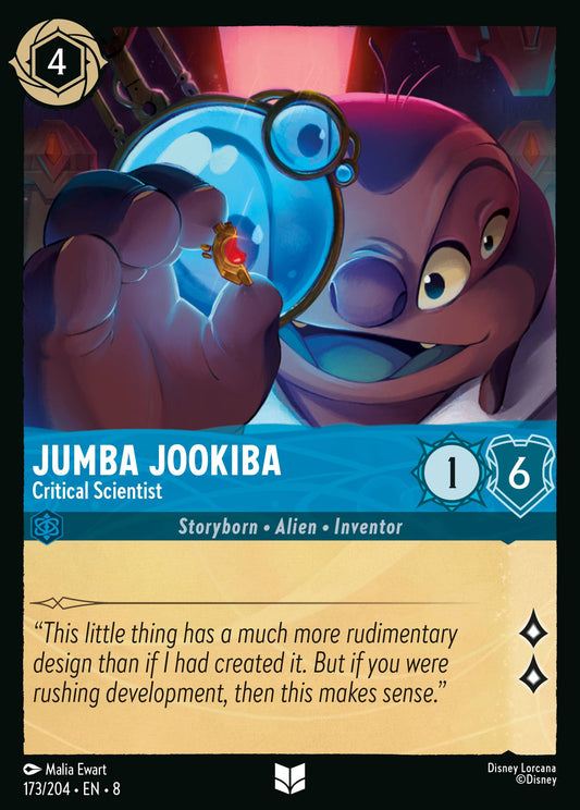 Jumba Jookiba - Critical Scientist - Uncommon Normal Disney Lorcana card from The Reign of Jafar