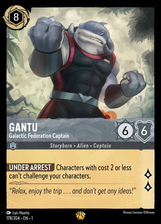 Gantu - Galactic Federation Captain - Legendary Normal Disney Lorcana card from The First Chapter