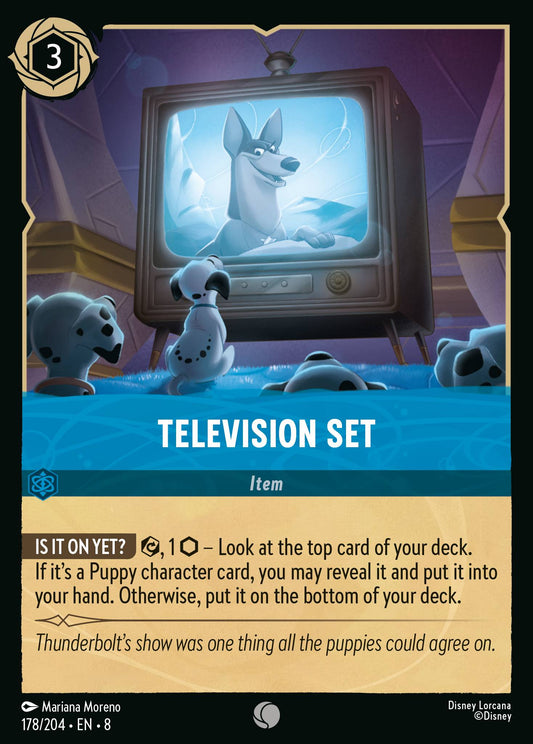 Television Set - Common Normal Disney Lorcana card from The Reign of Jafar