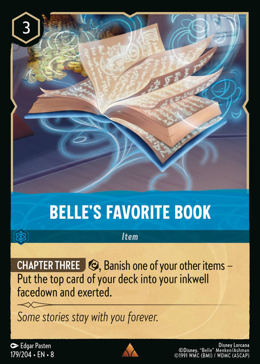 Belle's Favorite Book - Rare Normal Disney Lorcana card from The Reign of Jafar