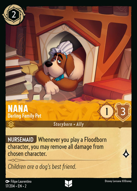 Nana - Darling Family Pet - Uncommon Normal Disney Lorcana card from Rise of the Floodborn