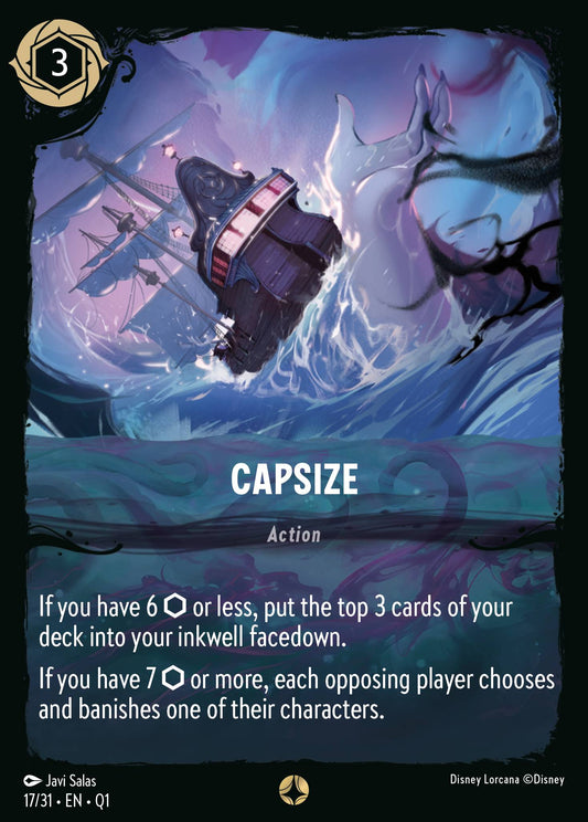 Capsize - Special Normal Disney Lorcana card from Unknown Set