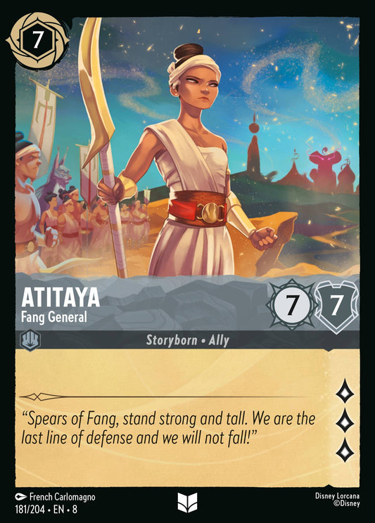 Atitaya - Fang General - Uncommon Normal Disney Lorcana card from The Reign of Jafar