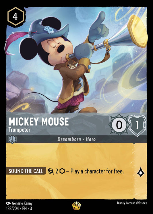 Mickey Mouse - Trumpeter - Legendary Normal Disney Lorcana card from Into the Inklands