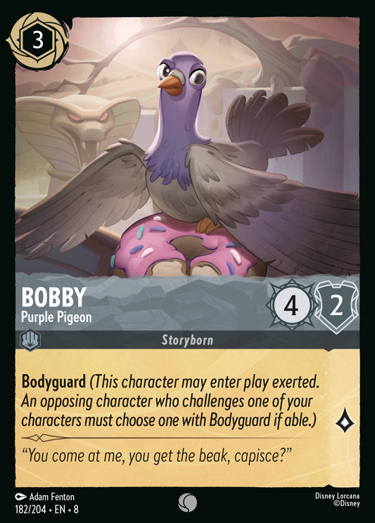 Bobby - Purple Pigeon - Common Normal Disney Lorcana card from The Reign of Jafar