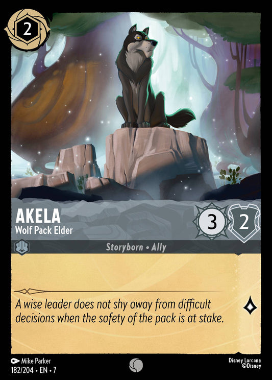 Akela - Wolf Pack Elder - Common Normal Disney Lorcana card from Archazia's Island