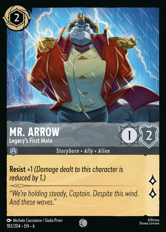 Mr. Arrow - Legacy's First Mate - Common Normal Disney Lorcana card from Azurite Sea