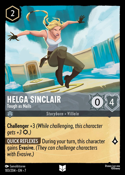 Helga Sinclair - Tough as Nails - Uncommon Normal Disney Lorcana card from Archazia's Island