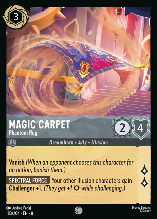 Magic Carpet - Phantom Rug - Common Normal Disney Lorcana card from The Reign of Jafar