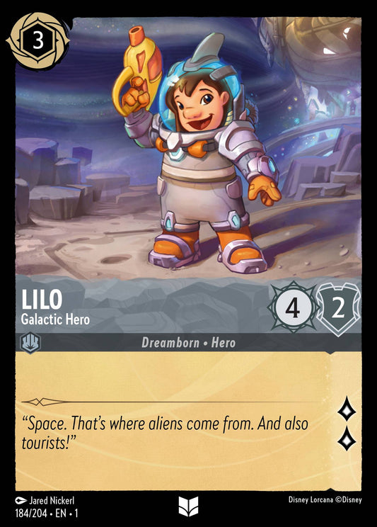 Lilo - Galactic Hero - Uncommon Normal Disney Lorcana card from The First Chapter