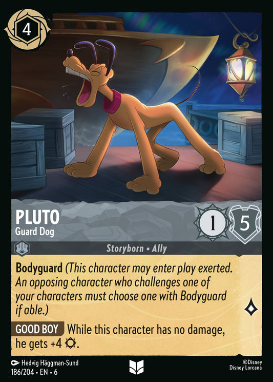 Pluto - Guard Dog - Uncommon Normal Disney Lorcana card from Azurite Sea