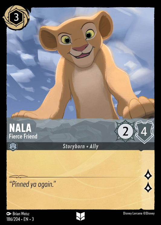 Nala - Fierce Friend - Uncommon Normal Disney Lorcana card from Into the Inklands