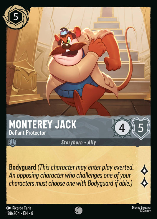 Monterey Jack - Defiant Protector - Common Normal Disney Lorcana card from The Reign of Jafar