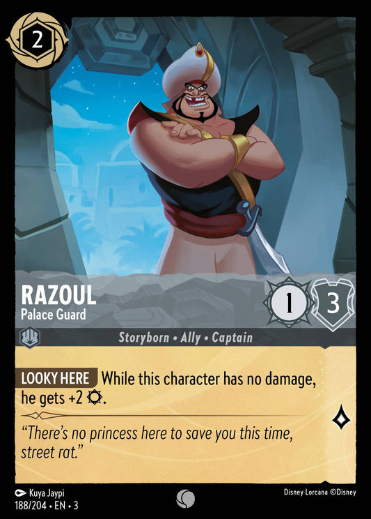 Razoul - Palace Guard - Common Normal Disney Lorcana card from Into the Inklands