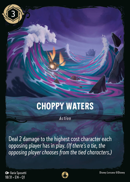 Choppy Waters - Special Normal Disney Lorcana card from Unknown Set