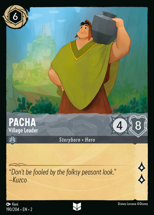 Pacha - Village Leader - Uncommon Normal Disney Lorcana card from Rise of the Floodborn
