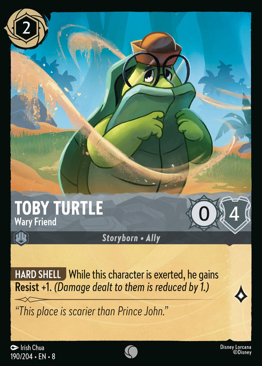 Toby Turtle - Wary Friend - Common Normal Disney Lorcana card from The Reign of Jafar