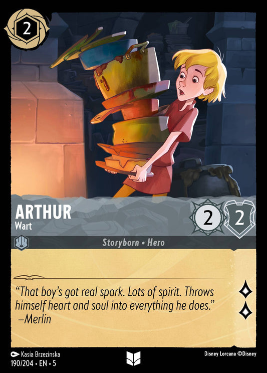 Arthur - Wart - Uncommon Normal Disney Lorcana card from Shimmering Skies