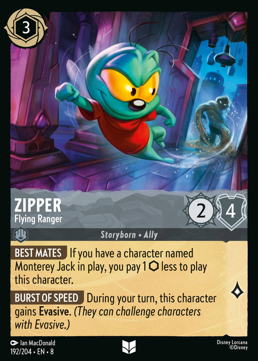 Zipper - Flying Ranger - Uncommon Normal Disney Lorcana card from The Reign of Jafar
