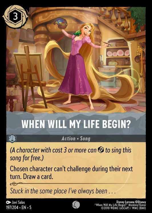When Will My Life Begin? - Common Normal Disney Lorcana card from Shimmering Skies